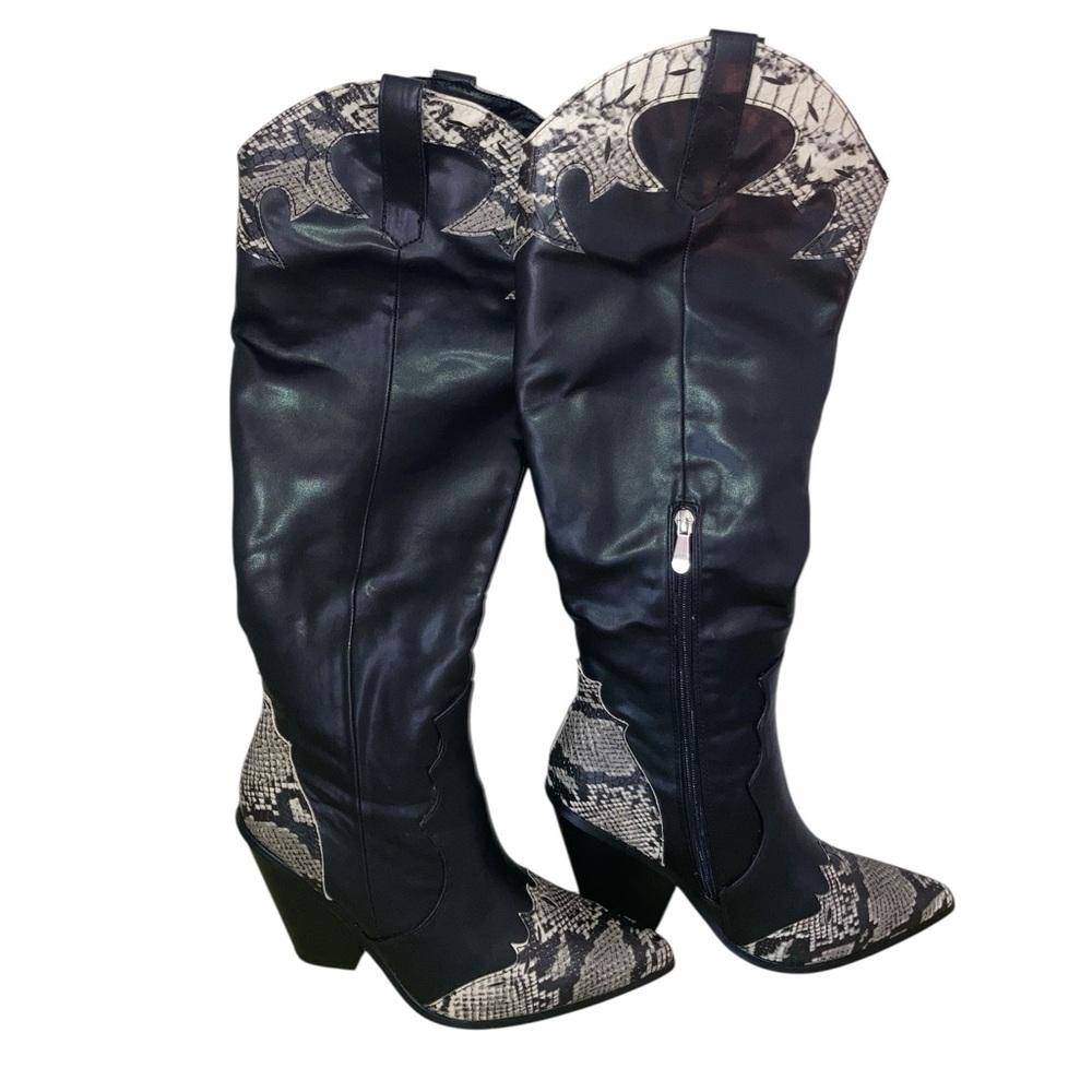 Ciaodea size 40 (9.5) faux high boots